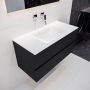 Mondiaz VICA Badkamermeubelset 100cm 2 lades wasbak Cloud midden 0 kraangaten solid surface urban PC75341501 - Thumbnail 2