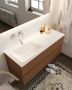 Mondiaz VICA Badkamermeubelset 120cm 2 lades wasbak Cloud links 0 kraangaten solid surface rust NV76341757 - Thumbnail 2