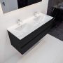 Mondiaz VICA Badkamermeubelset 120cm 2 lades wastafel denia dubbel 2 kraangaten keramiek urban PC75341494 - Thumbnail 2