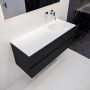 Mondiaz VICA Badkamermeubelset 120cm 2 lades wasbak Moon rechts 0 kraangaten solid surface urban PC75341477 - Thumbnail 2