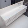 Mondiaz VICA Badkamermeubelset 200cm 4 lades wasbak Moon rechts 0 kraangaten solid surface carrara marmer PC75341709 - Thumbnail 2