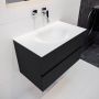 Mondiaz VICA Badkamermeubelset 80cm 2 lades wasbak Moon midden 0 kraangaten solid surface urban PC75341467 - Thumbnail 2