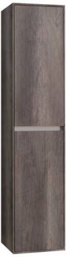 Neuer Compact Line Century Oak gelakt greeploos kolomkast