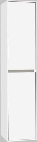 Neuer Compact Line Hoogglans Wit gelakt greeploos kolomkast