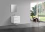 Neuer Infinity badkamermeubel Trendline wastafel zonder kraangat 60 glans wit - Thumbnail 1