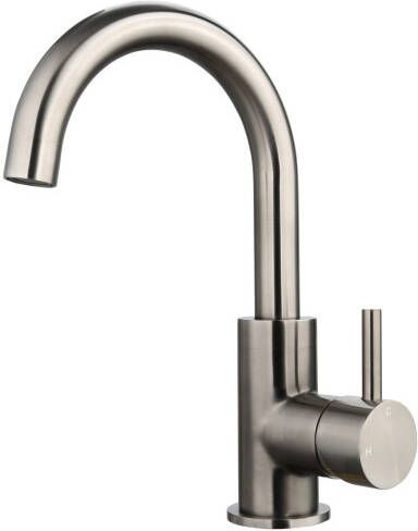 Neuer Largo wastafelmengkraan met draaibare uitloop gunmetal