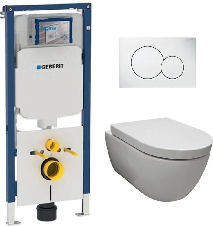 Neuer Leeds UP720 toiletset rimfree met softclose zitting 48 cm wit