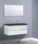 Neuer Senza badkamermeubel Trend Stone dubbele wastafel 120 glans wit - Thumbnail 1
