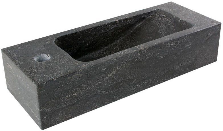 Neuer Slim natuurstenen fontein kraangat links 45x17