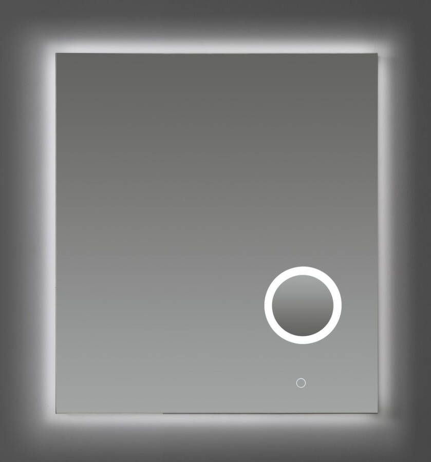Neuer spiegel met scheerspiegel verlichting en spiegelverwarming 60x80