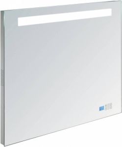 Neuer spiegel met verlichting en radio 120x80