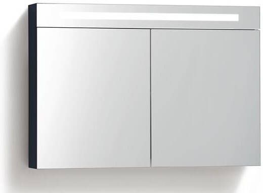 Neuer spiegelkast met verlichting 100 hoogglans antraciet