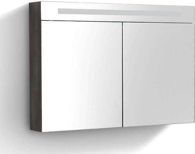 Neuer spiegelkast met verlichting 80 century oak