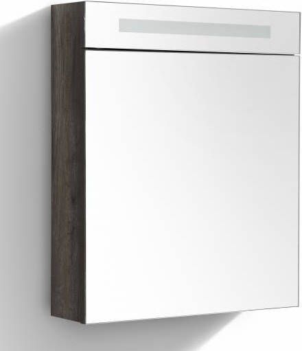 Neuer spiegelkast met verlichting rechts 60 century oak