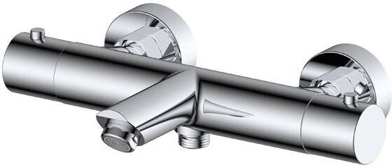 Neuer thermostatische badmengkraan rond chroom
