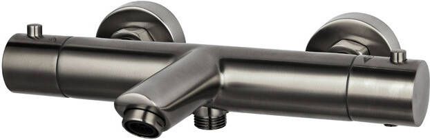 Neuer thermostatische badmengkraan rond gunmetal