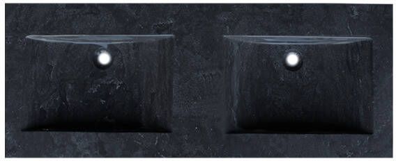 Neuer Trend Stone natuurstenen dubbele wastafel zonder kraangat 120