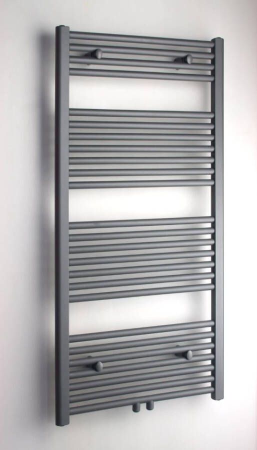 Royal Plaza Sorbus r radiator 50x120 n25 420w recht met midden aansluiting grijs metallic 56745 - Foto 2