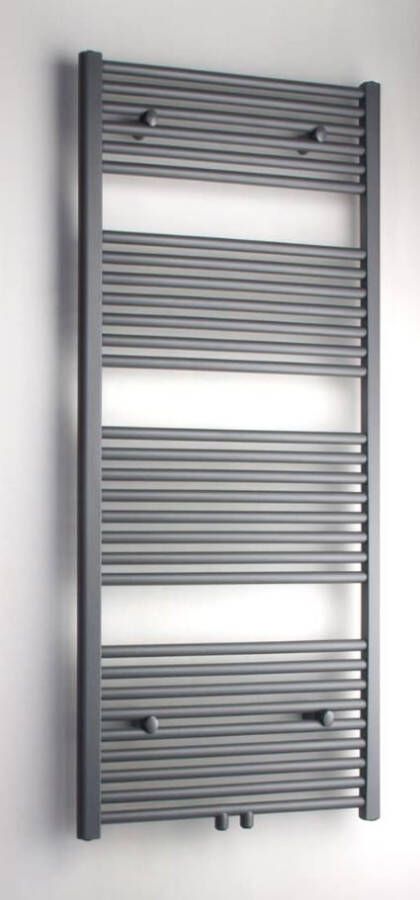 Royal Plaza Sorbus r radiator 60x140 580w recht met midden aansluiting grijs metallic 57622 - Foto 2