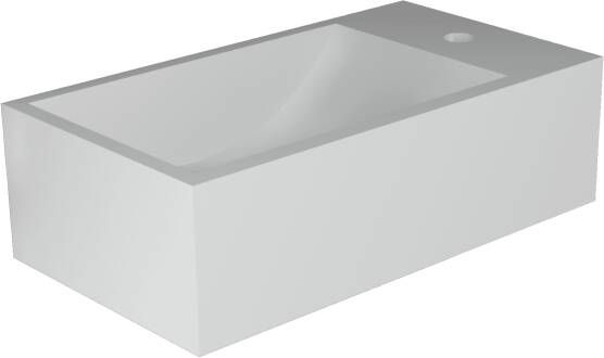 Novara Excuse me fontein met ronde binnenvorm rechts 40x22x12