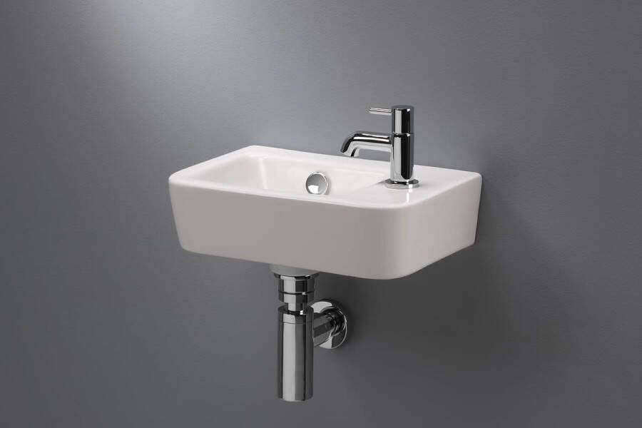 Royal Plaza Capella fontein 37x24 5x13 5cm kraangat rechts met overloop wit 19634