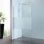 Novara Free mix inloopdouche met decorstreep 100x200 helder glas - Thumbnail 1