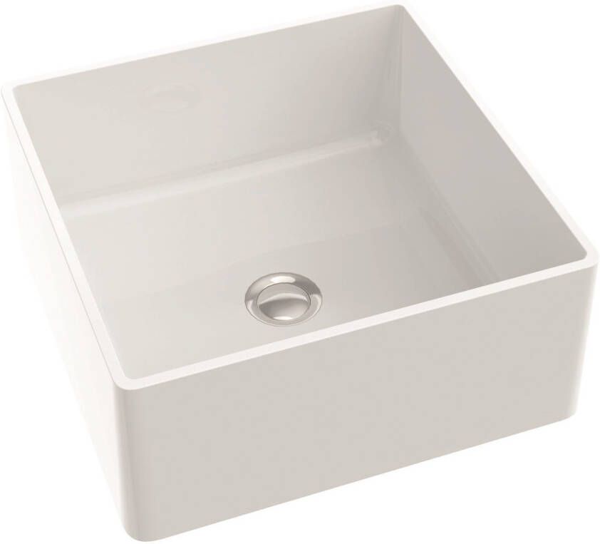 Royal Plaza Cinea opbouw wastafel vierkant 42x42x18 cm mat wit 84462