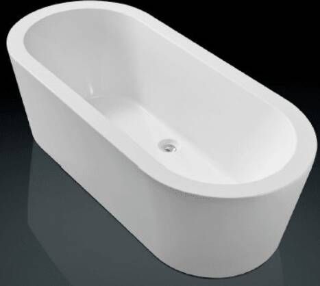 Royal Plaza Zelo2 bad vrijstaand 180x80cm met afvoer en onderstel wit 37686