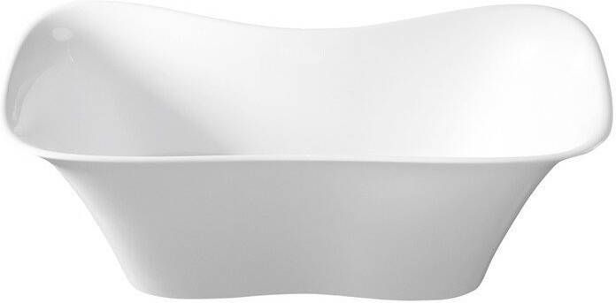 Sapho Vrijstaand Bad Flora Gegoten Marmer 180x80x67 cm Wit