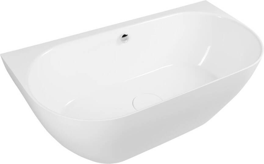 Polysan Pagoda vrijstaand bad van Gietmarmer 170x85 cm wit