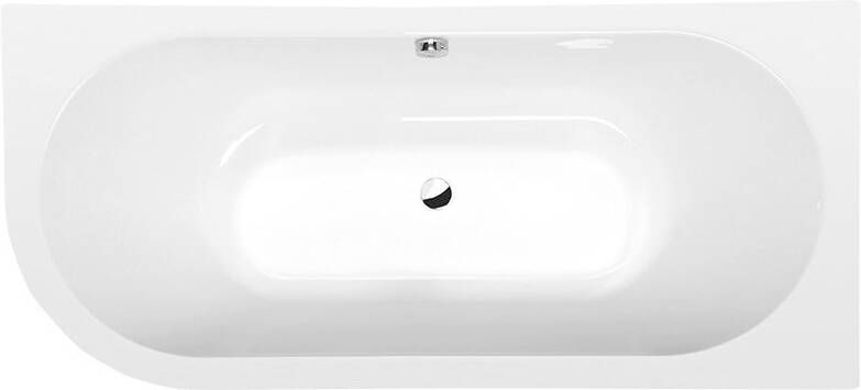 Polysan Viva Monolith asymmetrisch bad rechts 170x75cm wit
