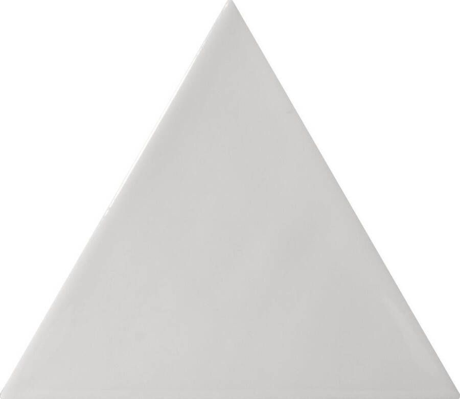 Quintessenza 3LATI driehoek tegel 13 2x11 4 Grigio Medio Lucido