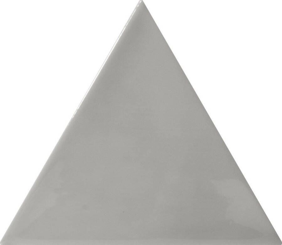 Quintessenza 3LATI driehoek tegel 13 2x11 4 Grigio Scuro Lucido