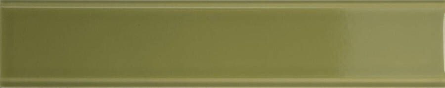 Quintessenza TINTE rechthoekige tegel 5x25 Verde Lucido