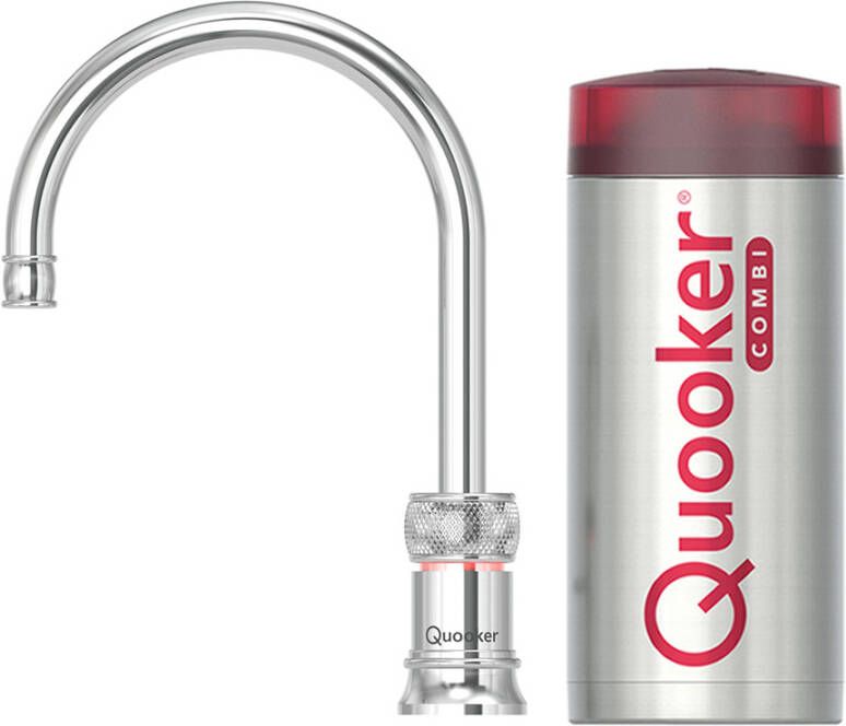 Quooker Classic Nordic Round Single Tap kokend waterkraan met COMBI boiler choom