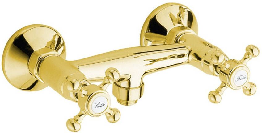 Sapho Opbouw Douchekraan Antea Mengkraan 2-knop Klassiek Goud