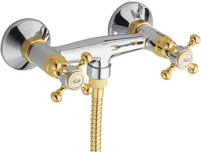 Reitano Rubinetteria Antea Wandmontage mengkraan voor Douche chroom goud