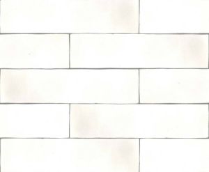 Revoir Paris Atelier wandtegel 6x25 blanc de lin mat