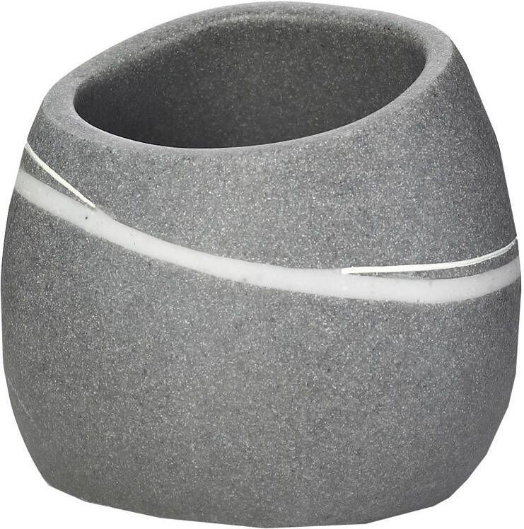 Sapho Tandenborstelhouder Little Rock Vrijstaand 8.9x8.3x7.7 cm Polyresin Grijs