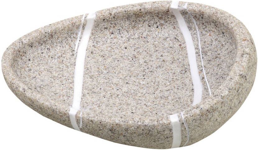 Sapho Zeephouder Little Rock Vrijstaand 12.5x9x3.5 cm Polyresin Beige