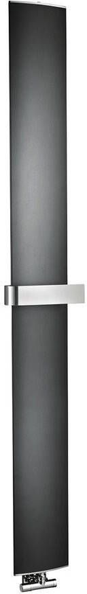 Ridea Othello Mono Slim handdoekradiator 30x190 cm mat zwart - Foto 1