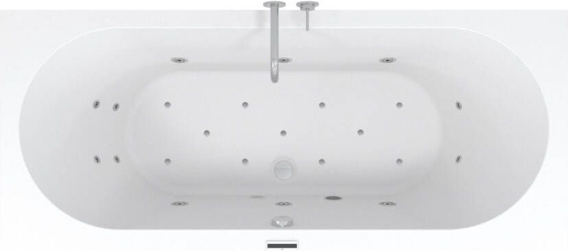 Riho Carolina bubbelbad Easypool 3.1 systeem touch bediening 180x80 wit