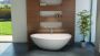 Riho Granada Vrijstaand bad 190x90cm Solid Surface Links Mat Wit B122001105 - Thumbnail 3