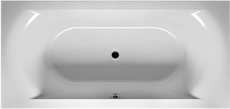 Riho Linares inbouwbad met ligzijde links en rechts 180x80cm glans wit acryl - Foto 2