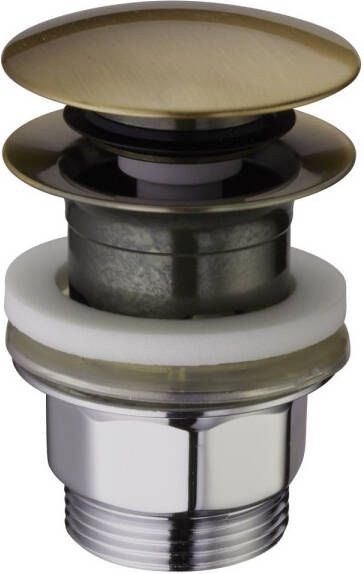 Salenzi Clickwaste Giro Gegalvaniseerd Geborsteld Messing Goud ø66 mm OUTLET