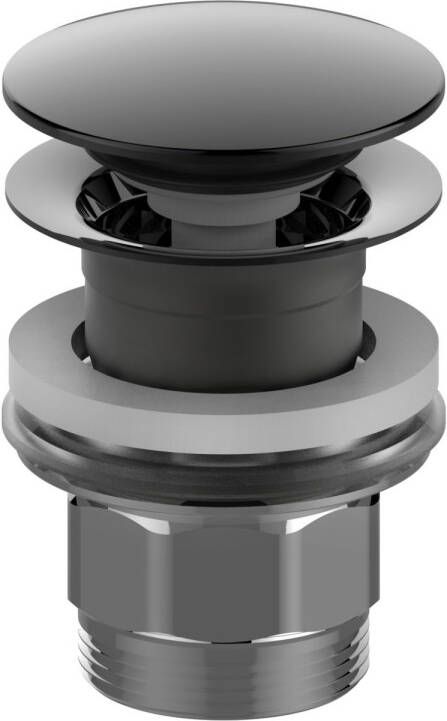 Salenzi Clickwaste Giro Gegalvaniseerd Messing Zwart Chroom ø66 mm OUTLET