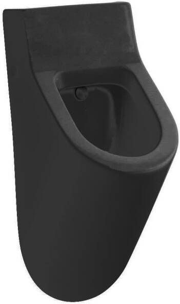 Salenzi Hung urinoir met achterinlaat en montagemateriaal mat zwart - Foto 2