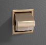 Saniclear Brass inbouw toiletrolhouder met klep geborseld messing - Thumbnail 4