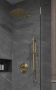 Saniclear Brass ronde inbouw regendouche met glijstang en muurarm 20 geborsteld messing - Thumbnail 1