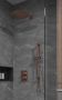 Saniclear Copper inbouw regendouche met glijstang en muurarm 20 geborsteld koper - Thumbnail 1
